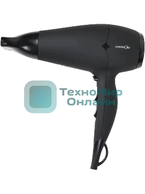 Фен Centek CT-2216 черный, 2000 Вт, ионизация