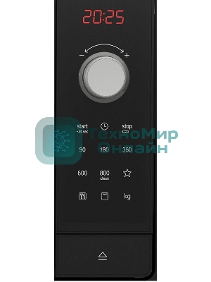 Встраиваемая микроволновая печь Bosch BEL653MB3 черный, 25 л, 800 Вт, переключатели - поворотный механизм/сенсор