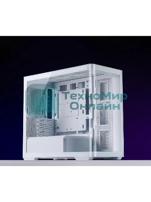 Корпус без блока питания JONSBO D300, Mini-Tower, TG, no fan, 2xUSB-A 3.2 + 1xUSB-C 3.2, mATX, mITX White