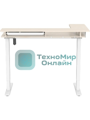 Стол для компьютера Cactus CS-EDL-DWT столешница ДСП светлый дуб каркас белый 120x71x60см