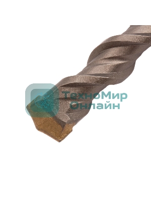 Бур по бетону Denzel двойная спираль, Cobalt W-tip, 22x600 мм, SDS PLUS