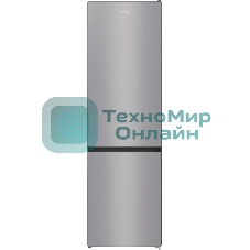 Холодильник Gorenje NRK6201ES4 серебристый двухкамерный 235/96 л морозилка снизу, No Frost