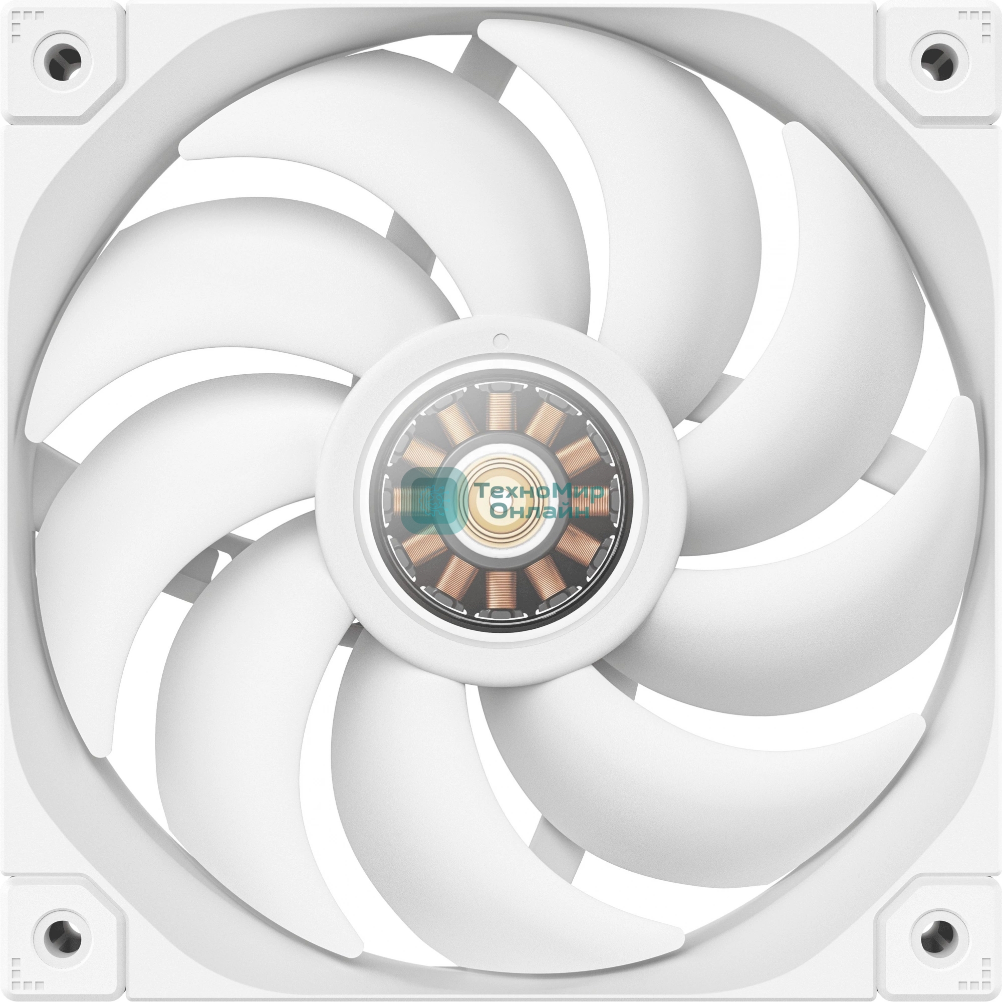 Вентилятор для корпуса DEEPCOOL FT12 белый, 120 мм, 2150 об/мин, 32 дБ, 4 pin