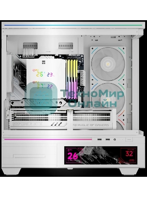 Кулер для процессора Thermalright Royal Knight 120 Digital White (4-pin PWM, LED temp., 162mm, Ni/Cu, 6x6mm, 2x120mm, 80.45CFM/56.36CFM, 29.4dBA/28.4dBA, 2150RPM/1900RPM, S: 1200, 1700, 1851, 115X, 2011, 2066, AM4, AM5, white)