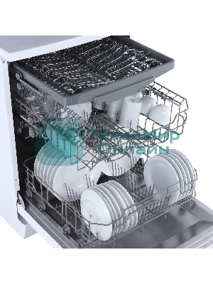 Посудомоечная машина Бирюса DWF-614/6 W, белый, 59.8 см, 14 компл., 49 дБ, класс A++