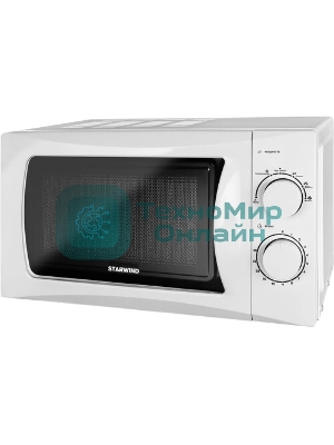 Микроволновая печь Starwind SMW3720 белый, 20 л, 700 Вт, переключатели - поворотный механизм