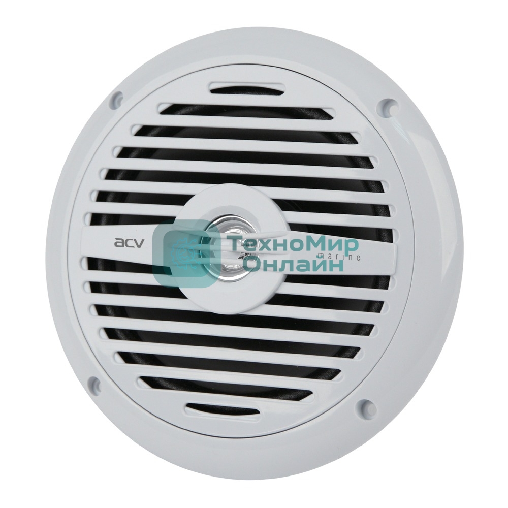 Колонки автомобильные ACV Marine MR652 белый 60Вт 90дБ 16.5см (6 1/2дюйм) (ком.:2кол.) коаксиальные двухполосные