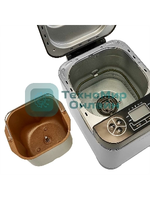 Хлебопечка Delta Lux DL-8008В серебристый с черным