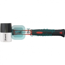 Киянка резиновая Matrix 11172, 680 г, черно-белая резина, фибергласовая рукоятка