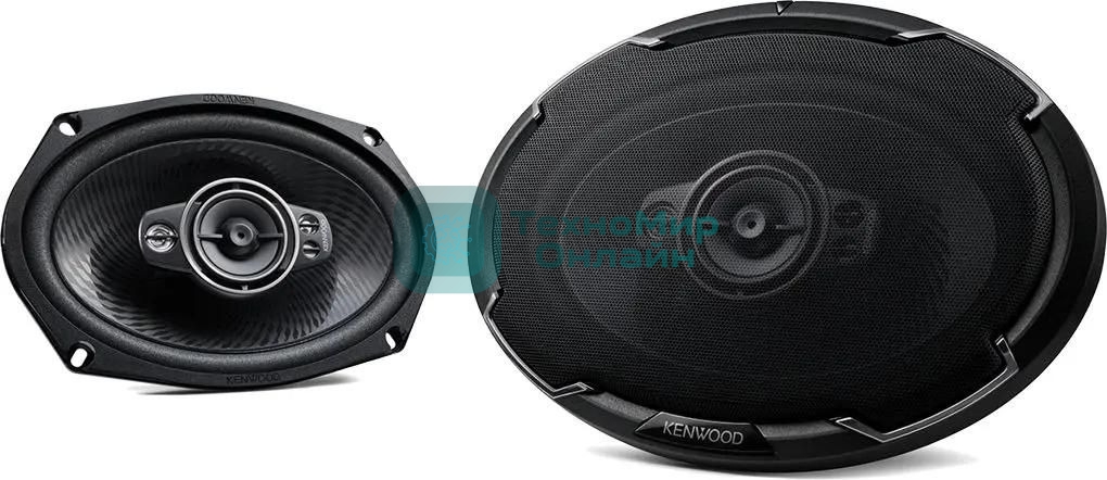 Колонки автомобильные Kenwood KFC-PS6996EX 700Вт 88дБ 4Ом 15x23см (6x9дюйм) (ком.:2кол.) коаксиальные пятиполосные