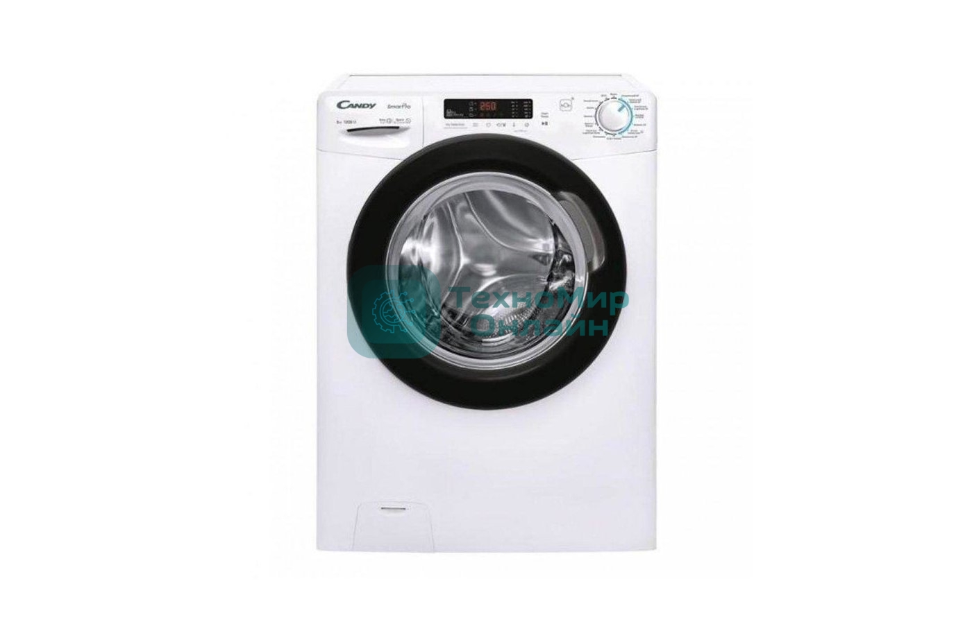 Стиральная машина CANDY Smart Pro CSH44183D/2-07 белый, загрузка фронтальная 8кг, 1200 об/мин., класс: A