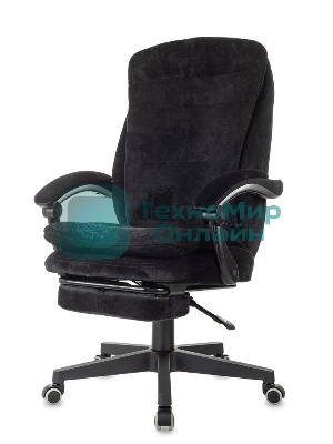 Кресло Бюрократ T-9950MSG-F/BLACK-PU черный, экокожа