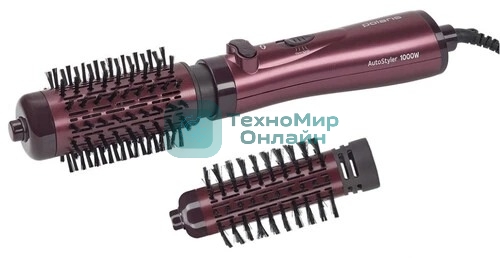 Фен-щётка Polaris PHS 1020RK лиловый, 1000 Вт, 35/50 мм