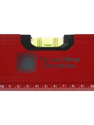 Уровень RGK U4150 пузырьковый 3глаз. магнит. красный (776073)