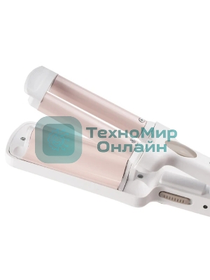 Щипцы для завивки волос Galaxy Line GL4667 белый/бежевый, 10 мм, 180 °C, 1 режим