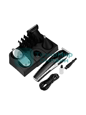 Триммер Kitfort КТ-3109 черный/серебристый 3Вт (насадок в компл:10шт)