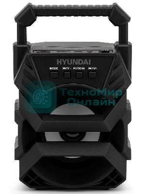 Колонка портативная Hyundai H-PS1000 черный 9 Вт 1.0 BT/USB 10м 500mAh