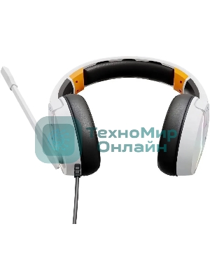 Наушники с микрофоном Оклик HS-L710G белый/черный