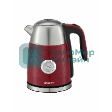 Чайник электрический Sakura SA-2178R Premium красный/серебристый, 1.7 л, 2200 Вт