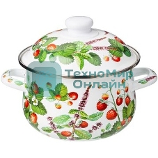 Кастрюля эмалированная AGNESS 934-561 ФРУКТОВАЯ КОРЗИНА 2.0 л