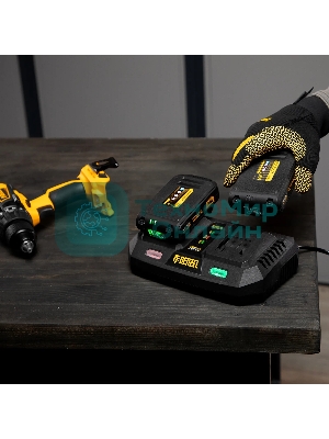 Устройство зарядное для аккумуляторов Denzel IBC-18-3.0-2, Li-Ion, 18В, 3,0 А, для двух батарей