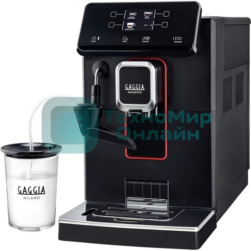 Кофемашина автоматическая Gaggia MAGENTA MILK BK 8701/01 черный, исп. кофе - молотый/зерновой, 1.8 л, 1900 Вт, 15 бар