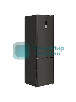 Холодильник Maunfeld MFF200NFSB10 Inverter черный двухкамерный 257/94л морозилка снизу, No Frost