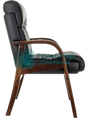 Кресло Бюрократ T-9932W-CF-Eco черный, экокожа