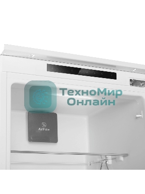 Встраиваемый холодильник Maunfeld MBF193NFFWGR Inverter белый двухкамерный 225/57 л морозилка снизу, NoFrost