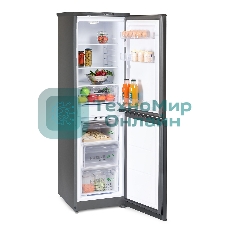 Холодильник Бирюса W420 графит двухкамерный 125/80л морозилка снизу