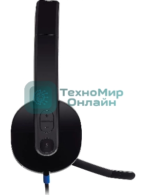 Гарнитура Logitech USB Headset H540 чёрный, проводная, USB