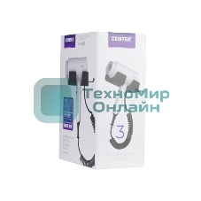 Фен Centek CT-2252 белый/черный, 1600 Вт, ионизация