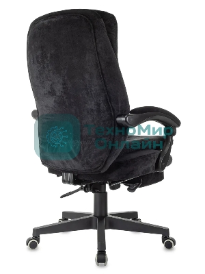 Кресло Бюрократ T-9950MSG-F/BLACK-PU черный, экокожа