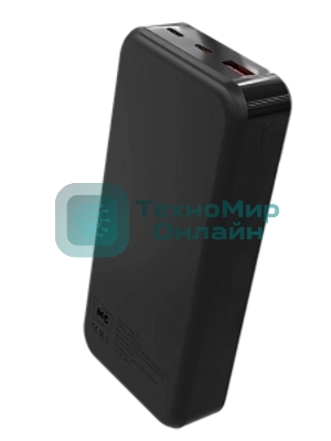 Портативный аккумулятор MORE CHOICE (4620202552778) PB29-20 20000mAh 1USB+2Type-C 3.0A 22.5W+PD20W+QC3.0, черный