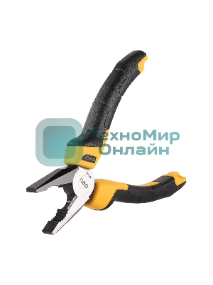 Комбинированные плоскогубцы Deli DL2006Z 160мм, сталь CrV, прорезиненная двухкомпонентная ручка