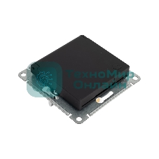 Механизм розетки 1-м СП AtlasDesign 16А IP20 с заземл. защ. шторки с крышкой карбон