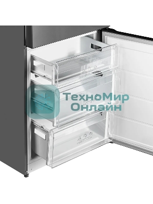 Холодильник Kuppersberg RFCN 2016 X нержавеющая сталь двухкамерный 274/105л морозилка снизу, No Frost