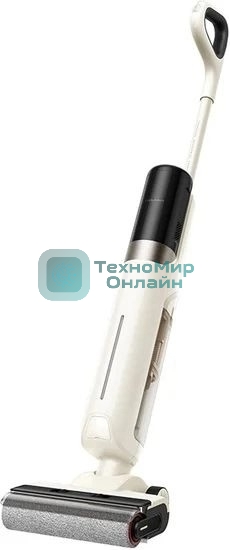 Пылесос вертикальный моющий Dreame Trouver K30 белый, питание от аккумулятора, 300 Вт, уборка сухая/влажная, пылесборник 0.5 л, работа от АКБ max 30 мин