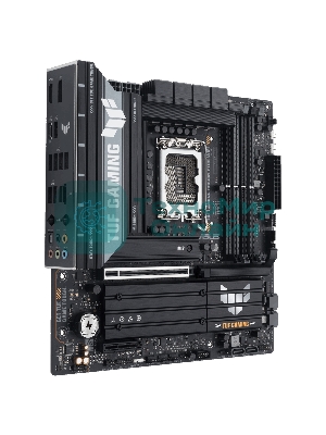 Материнская плата ASUS TUF GAMING B860M-PLUS WIFI, LGA 1851, Intel B860, 4xDDR5, 4xSATA, 3xM.2, 1xPCIe 5.0 x16, 1xPCIe x4, 1xUSB-C, 4xUSB-A 3.2 Gen 1, 2xUSB-A 3.2 Gen 2, 1xHDMI, 1xDP, 1x2.5Gb LAN, 7.1, mATX