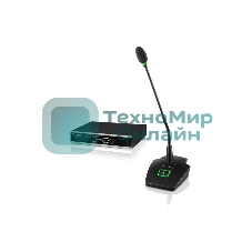 Беспроводная система SL DW Sennheiser SL TS 153 GN-L SET DW-3 EU 506616R с настольным передатчиком SL Tablestand 153-S DW и микрофоном gooseneck MEG 14-40-L B со световым кольцом (3 места)