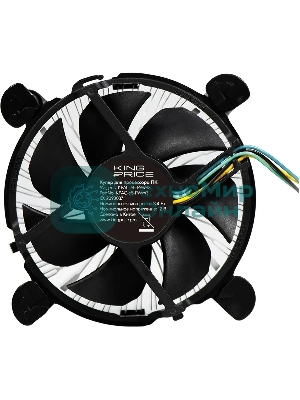 Кулер KingPrice KPAC-65-PWM3 92x92x25мм Soc-1200/1150/1151/1155 черный 4-pin 18-35dB Al 65W 140gr Ret