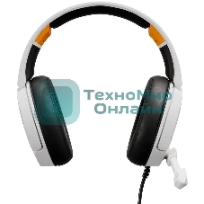 Наушники с микрофоном Оклик HS-L710G белый/черный