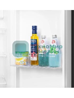 Холодильник Maunfeld MFF177NFBE черный, двухкамерный 263/170л морозилка сбоку, No Frost, Side by Side