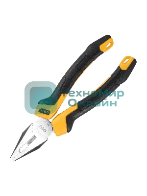 Комбинированные плоскогубцы Deli DL2007Z 180мм, мталь CrV, прорезиненная двухкомпонентная ручка