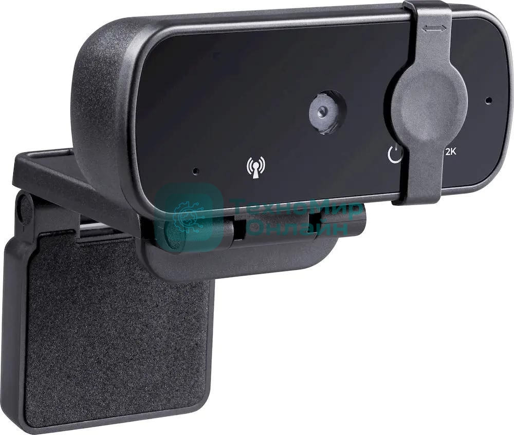 Веб-камера G-lens 2593 2560x1440, 30 кадр/с, USB Type-A, микрофон (шумоподавление), автоматическая фокусировка, автоосвещение, универсальное крепление