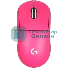 Мышь беспроводная Logitech G PRO X SUPERLIGHT розовый, 25600 dpi, радиоканал, USB, кнопки - 5