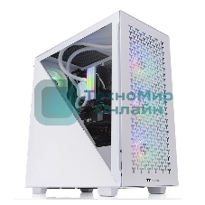 Компьютерный корпус Thermaltake Divider 300 TG Air Snow CA-1S2-00M6WN-02 Snow/Win/SPCC/Tempered Glass*1/Mesh Front Panel/120мм Standard Fan*2 (528610)