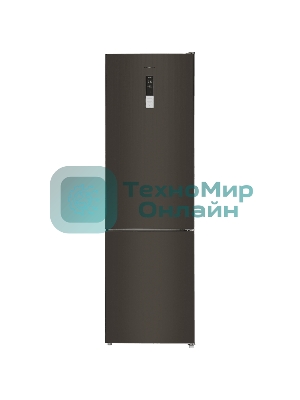 Холодильник Maunfeld MFF200NFSB10 Inverter черный двухкамерный 257/94л морозилка снизу, No Frost