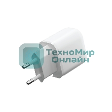 Сетевое зарядное устройство OLMIO Type-C+USB, 20W, 3A, QuickCharge3.0, PowerDelivery, белое