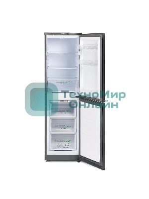 Холодильник Бирюса W420 графит двухкамерный 125/80л морозилка снизу